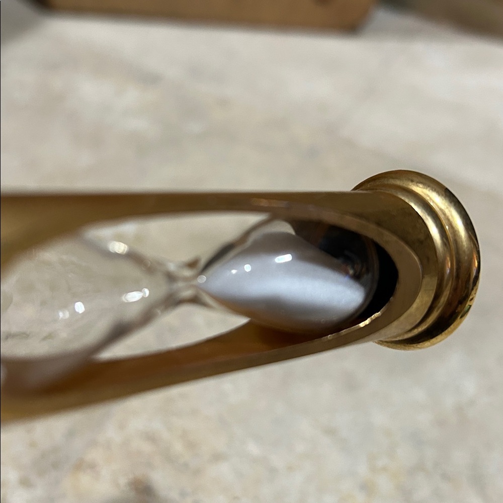 Vintage Brass 3 Minute Sandglass - Picture 9 of 10